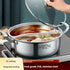 32cm 316 Stainless Steel Twin Divided Hot Pot Silver