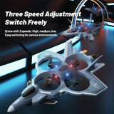 2.4G Rc Fighter Jet With Camera & Missile Launch (Grey)