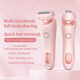 2 in 1 Waterproof Electric Shaver Hair Removal 