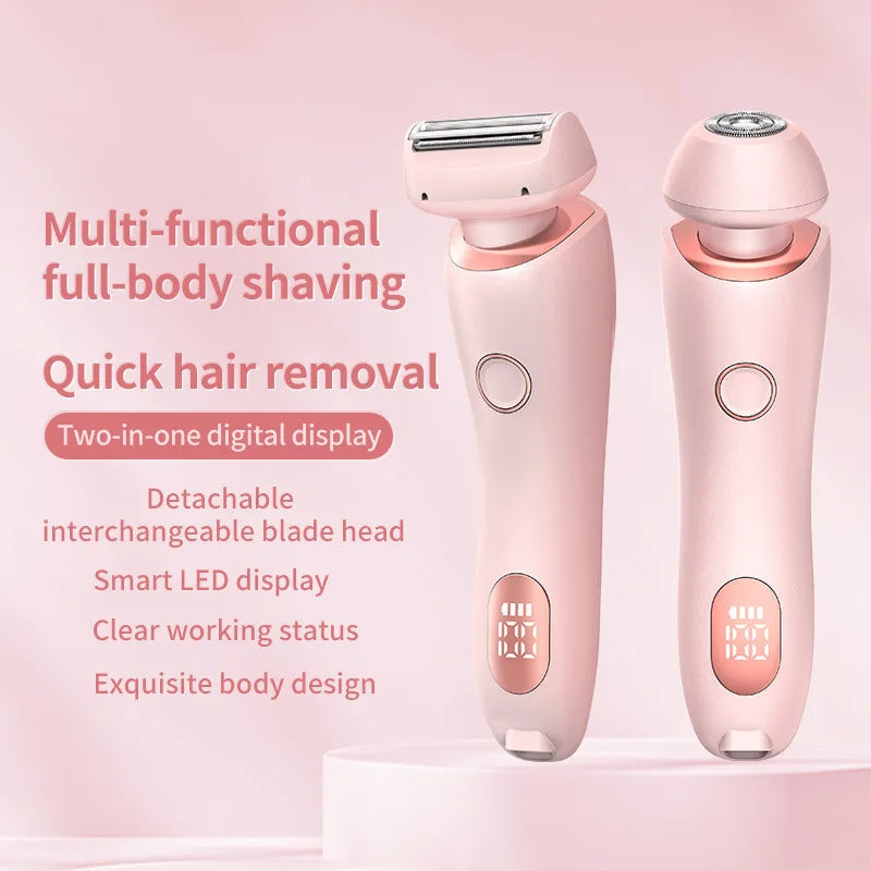 2 in 1 Waterproof Electric Shaver Hair Removal 