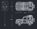 Technical Rover Defender Collector'S Building Blocks Set