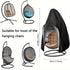 Heavy-Duty Hanging Egg Chair Cover with Zipper Closure
