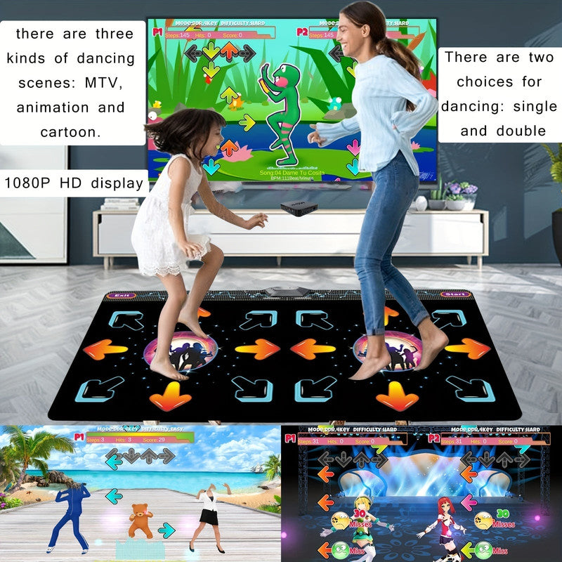 2-Player Dance Mat Game with Motion Sensor