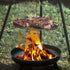 Outdoor Metal Fire Pit Bowl with Handles & Legs