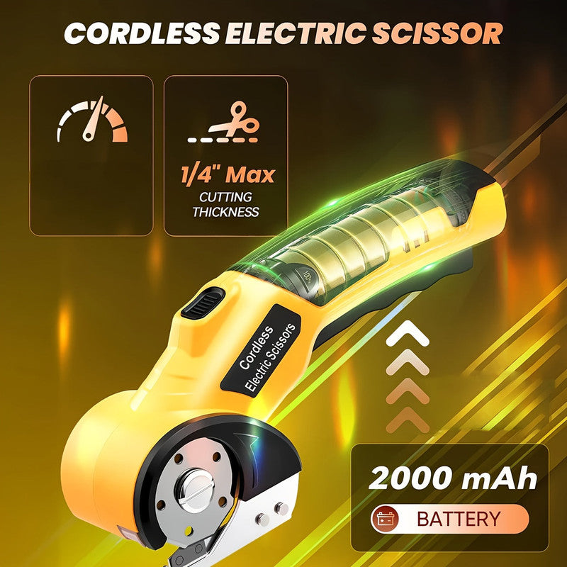 Cordless Electric Fabric Cutter with USB Rechargeable
