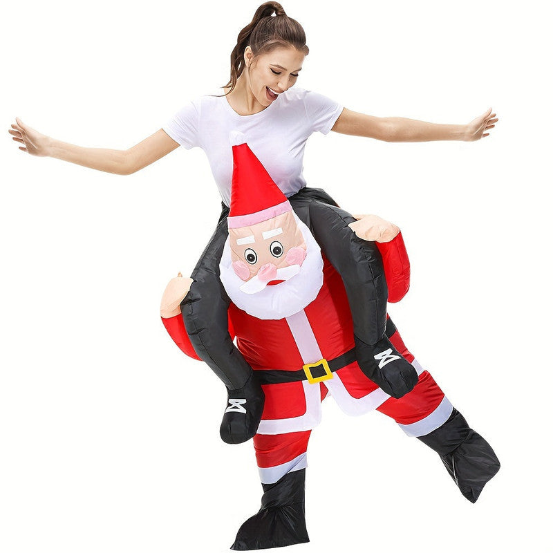 Riding Santa Inflatable Christmas Costume