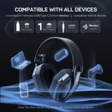 Wireless Gaming Headphones with Noise Cancelling Mic
