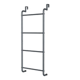 Over The Door Towel Rack Metal Behind Door Hanger for Bathroom Bedroom-Grey