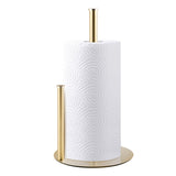 Stainless Steel Double Pole Paper Towel Holder-Gold