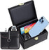 Faraday Box with Faraday Pouch 2 Pack, Keyless Entry Car Key Safe Protector RFID Anti-Theft Signal Blocking Cages-Black-Medium