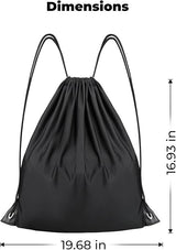 Helmet Bag, Large Capacity Light Weight Drawstring Bag for Motorcycle Bicycle Motocross Bike Racing  Snowboard Skiing Snowmobile Cycling Riding-Black