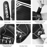 Breathable Mesh Motorcycle Gloves Touchscreen with TPR Palm Pad Hard Knuckle-White-Medium