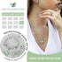 Infinity Love Heart Necklace, Birthstone Necklace for Women, Jewelry for Women with Healing Crystals, Allergy Free Pendant Necklace-08b-August-Light Chrysolite Green