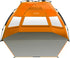 OutdoorMaster Pop Up 3-4 Person Beach Tent X-Large - Easy Setup, Portable Beach Shade Canopy Folding Sun Shelter with UPF 50+ UV Protection Removable Skylight Family Size (Orange)