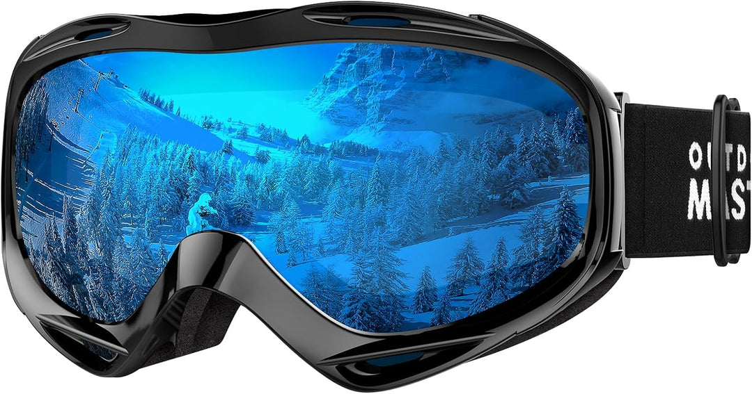 OutdoorMaster OTG Ski Goggles - Over Glasses Ski/Snowboard Goggles for Men, Women & Youth - 100% UV Protection-OM-5