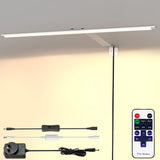 Picture Light for Wall Plug in 24inch, Dimmable LED Art Photo Light with Remote, 3000K Warm White Wall Lights with On/Off Switch Display for Picture, Gallery, Painting, Frame (Silver)