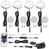 Dimmable & Timing Under Counter Lights Kitchen with Wireless RF Remote,Ultra-Thin 240V LED Cabinet Lights,12W Shelf Lights，4 Lights,Daylight White