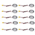 Under Cabinet LED Puck Lights, Slim Aluminum Round Flat LED Lights 2W 12V DC Hardwired 30cm Wire, Warm White 2700K, Ideal for Kitchen Counter, Closet, RV Camper & Marine Boat Interior Lighting (10 Pack)