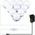 Hollywood LED Vanity Mirror Lights Kit,Stick on Dimmable Makeup Lights, 12V Mirror Lighting Strip Fixture for Vanity Dressing Table Set, Bedroom Wall Lights,CRI>90 (4000K Natural White,10 Bulbs)