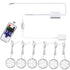 Linkable Under Cabinet LED Lighting 12V Slim Aluminum Dimmable Puck Lights Direct Wired with RF Remote Control for Kitchen Lighting(6pack,Daylight White)