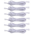 Extension Cables 9.84FT LED Under Cabinet Puck Lighting, 2-Pin Male and Female Cable Connector Extension Cords for Led Puck Lights with White Cords (6 Pack) 2-PIN ONLY