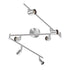 Kitchen Lights, 6-Light Ceiling Lighting Kits, Swivelling Ceiling Spotlight for Bedroom, Kitchen and Living Room(GU10 LED Bulbs not Included) (Brush Nickel)