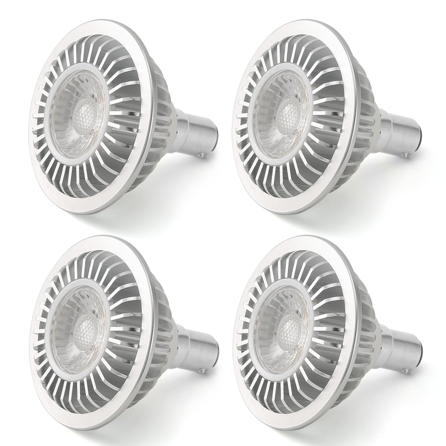 AR70 LED Light Bulb BA15D B15 Base, AC/DC12V Input, 7W 500lm for Home Household Commercial Lighting, 50W Halogen Lamp Replacement(Natural White,4 Pack)