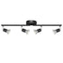 Kitchen Lights,Ceiling Lighting Kits, Swivelling Ceiling Spotlight for Bedroom, Kitchen and Living Room(GU10 LED Bulbs not Included) (4 Way Black)