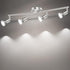 LED Ceiling Light,4 Way Rotatable Spot Lights for Ceiling,Flexible Ceiling Lights for Bedroom,Living Room, Black Nickel with Protectiv Bulb Trims(Gu10 Bulbs Not Included)