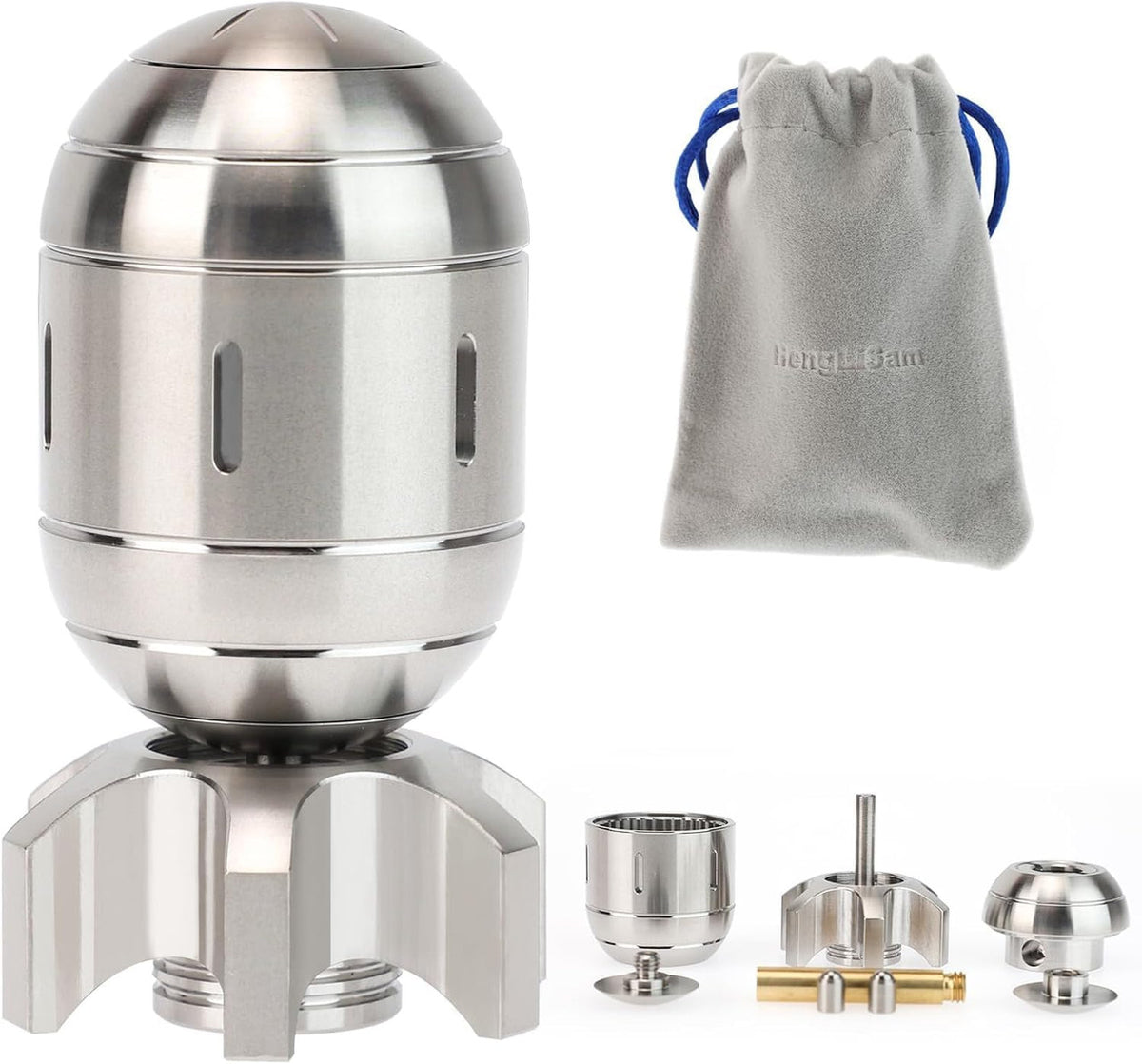 Atomic Bomb Fidget Spinner 3 in 1 EDC Clicker Toy Stainless Steel