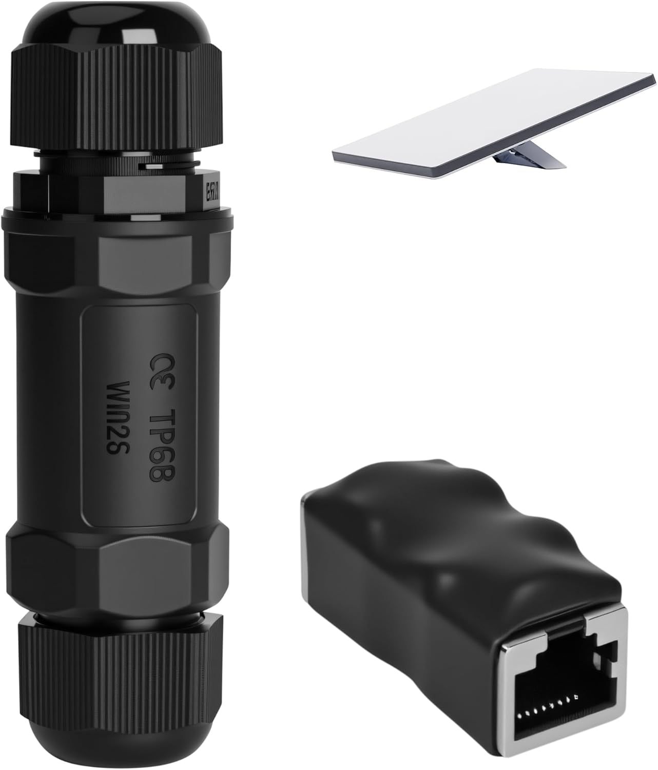 Starlink Ethernet  Connector,RJ45 Coupler, Ethernet Female to Female Extender with Lightning Protection and IP68 Waterproof,CAT8/CAT7/CAT6/CAT5E Cables