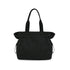 Lightweight Nylon Shopper Tote Bag 18L Side-Cinch Shoulder Bag - Black