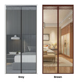 Extra Durable Magnetic Fly Screen Door Anti Mosquito Screen Mesh Curtain Grey-150x240cm
