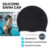 Silicone Swimming Cap Large Waterproof Swim Hat for Long Hair Men Women Adults