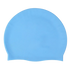 Silicone Swimming Cap Large Waterproof Swim Hat for Long Hair Men Women Adults-Blue