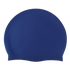 Silicone Swimming Cap Large Waterproof Swim Hat for Long Hair Men Women Adults-Navy