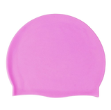 Silicone Swimming Cap Large Waterproof Swim Hat for Long Hair Men Women Adults-Pink