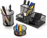 3-set Desk Organisers, Pen Holder For Stationeries & Pencils, Accessories 