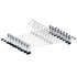 40cm Chrome Iron Clothes Hangers with Non-Slip Clips, 10-Pack Metal Trouser Hangers for Pants Shorts Skirt Socks Underwear, Silver