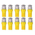 T10 w5w LED with 5 pcs 5050SMD Yellow-Orange chip 12v DC 10-pack Yellow Yellow