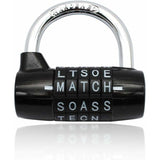Waterproof and Rustproof 5 Letter Combination Lock for Cabinets, Schools, Businesses, and Homes