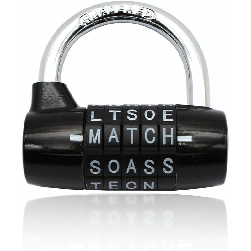 Waterproof and Rustproof 5 Letter Combination Lock for Cabinets, Schools, Businesses, and Homes
