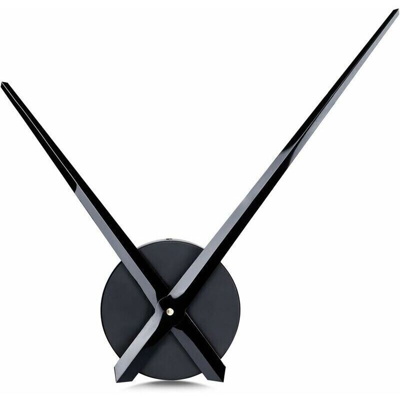 Large Wall Clock Single Hand No Numbers 31.5cm Hands High Longitudinal Shaft Mechanism Black