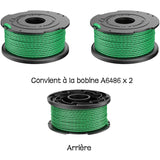 Green Trimmer Line Spool 2-Pack Compatible with Black \u0026 Decker GL7033 GL8033 GL9035 A6482 Grass Trimmer
