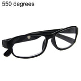 +4.5 to +6.0 Optical Reading Glasses, Black Frame, 1 Pair Black 5.5