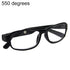 +4.5 to +6.0 Optical Reading Glasses, Black Frame, 1 Pair Black 5.5