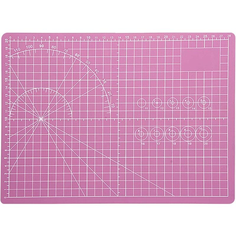 Cutting Mat, Sewing Mat, Cutting Base, Cutting Pads, Self-Healing Cutting Mat, for Fabric, Quilting, Sewing, Scrapbooking (Pink)