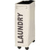 narrow laundry basket, laundry basket on wheels, Corno beige, Polyester, 43 l, 18.5 x 60 x 40 cm