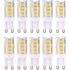 G9 LED Bulbs 10-Pack Warm White 3000K 5W Equivalent to 40W Halogen Bulbs 420 Lumen Non-Dimmable