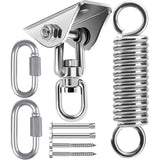 Stainless Steel Ceiling Mount Hanging Chair Spring Hook Kit, 360° Rotation, 450 kg Capacity